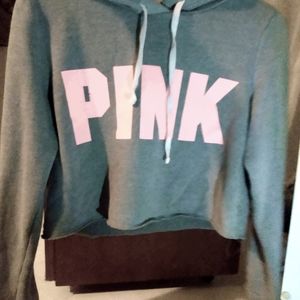 Pink cropped top hoodie. Very well made.tu⁶